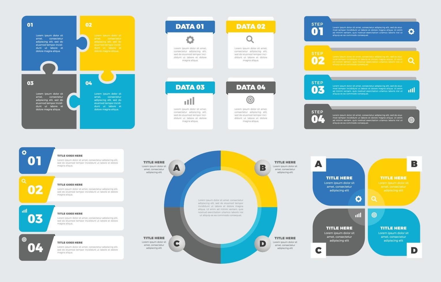 Business Infographics Element Set vector