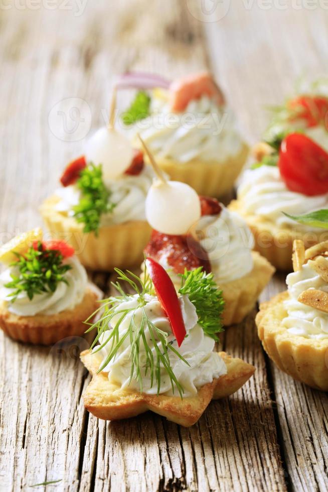 Variety of canapes photo