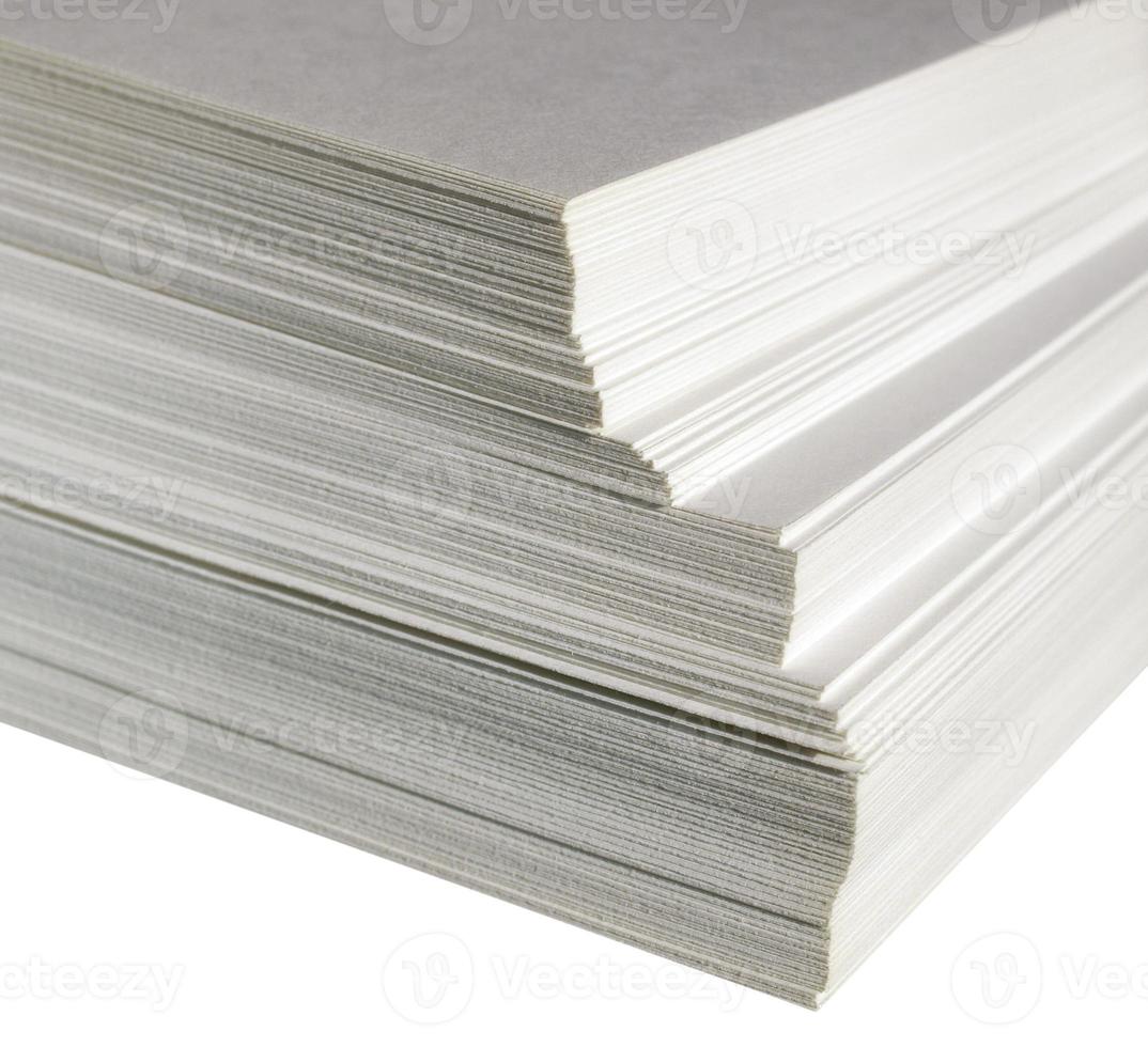 Blank paper sheets photo