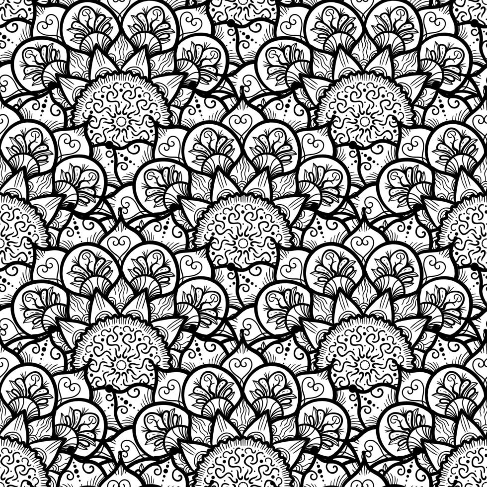 Mandala Seamless Pattern vector