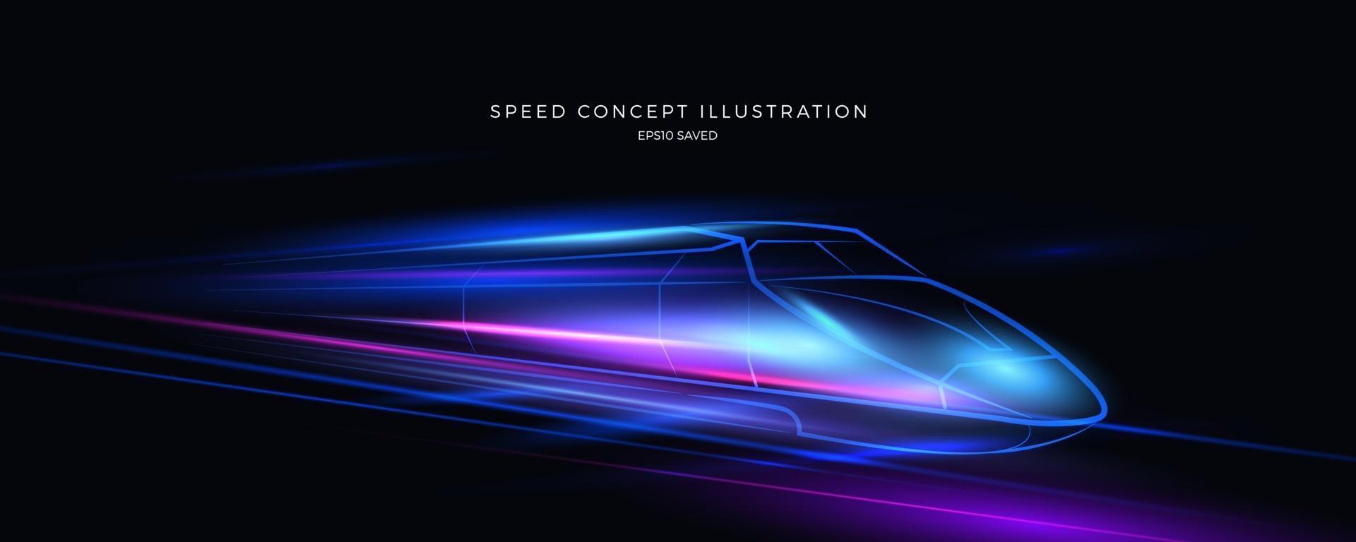 speed concept illustration, fast background vector