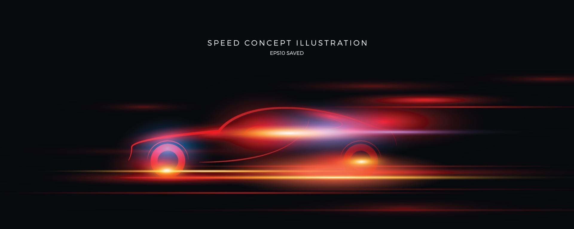 speed concept illustration, fast background vector