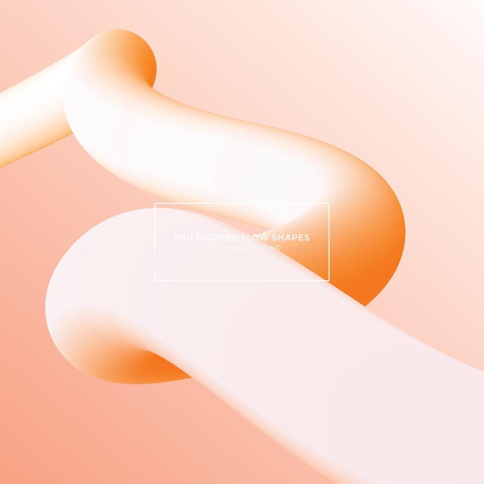 abstract background, multicored flow shapes vector
