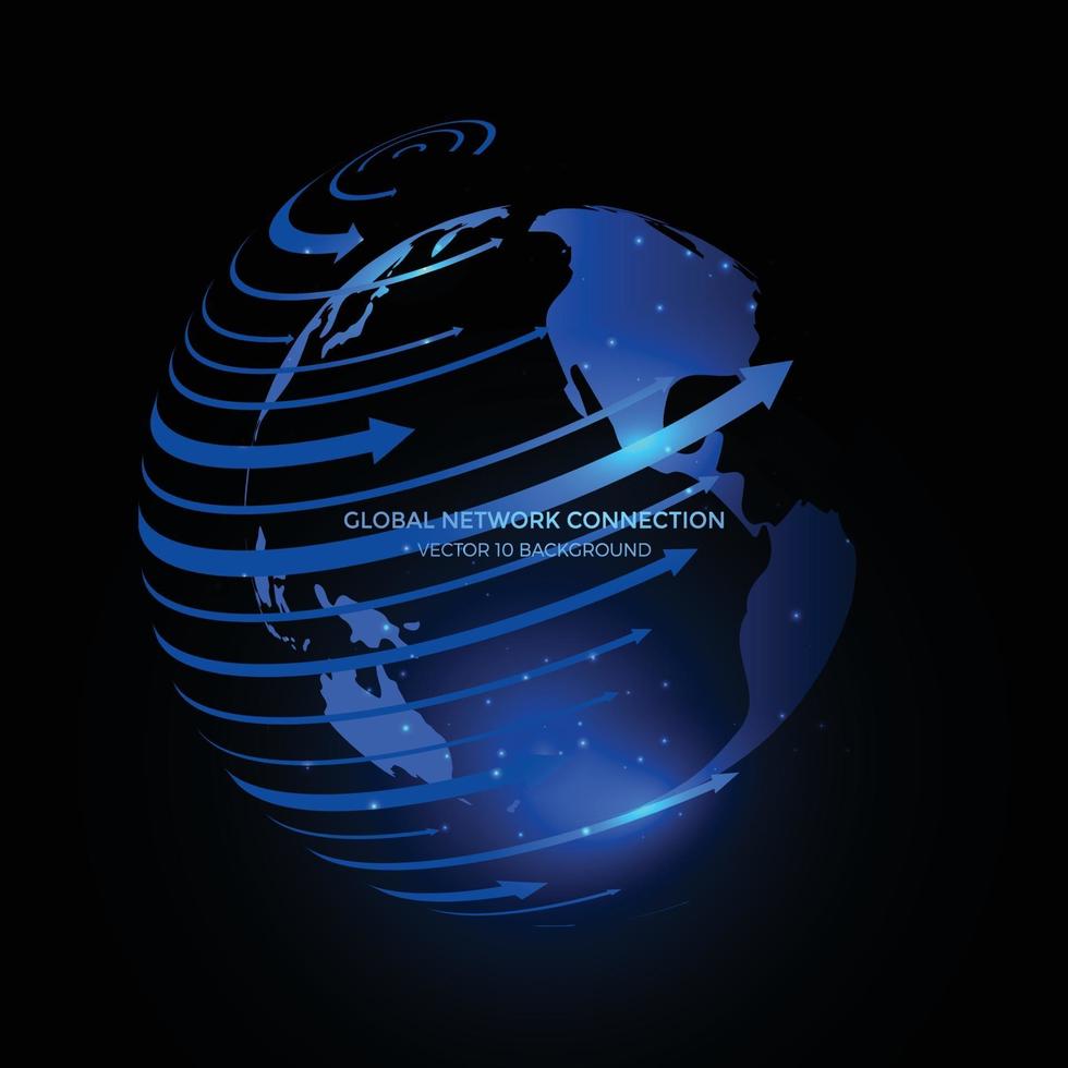 Communication technology for internet business. vector