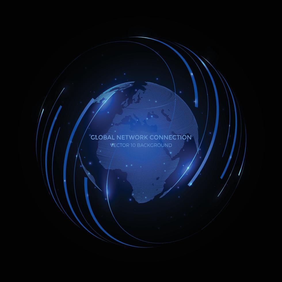 Communication technology for internet business. vector
