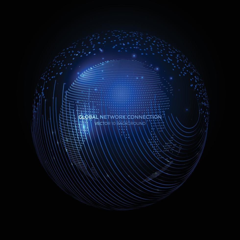 Communication technology for internet business. vector
