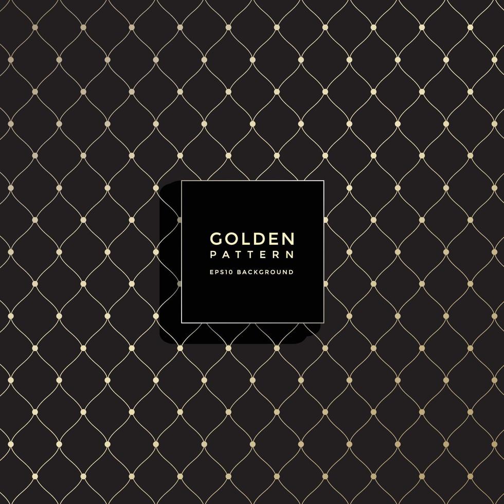 Luxury golden geometric pattern, abstract pattern background vector