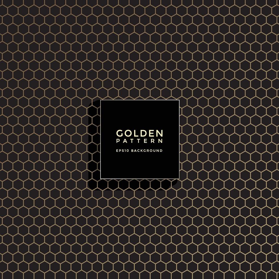 Luxury golden geometric pattern, abstract pattern background vector