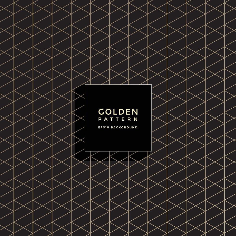 Luxury golden geometric pattern, abstract pattern background vector