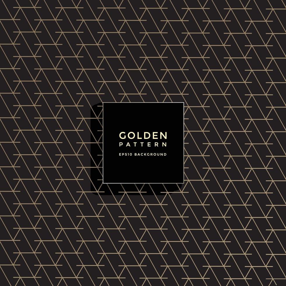 Luxury golden geometric pattern, abstract pattern background vector