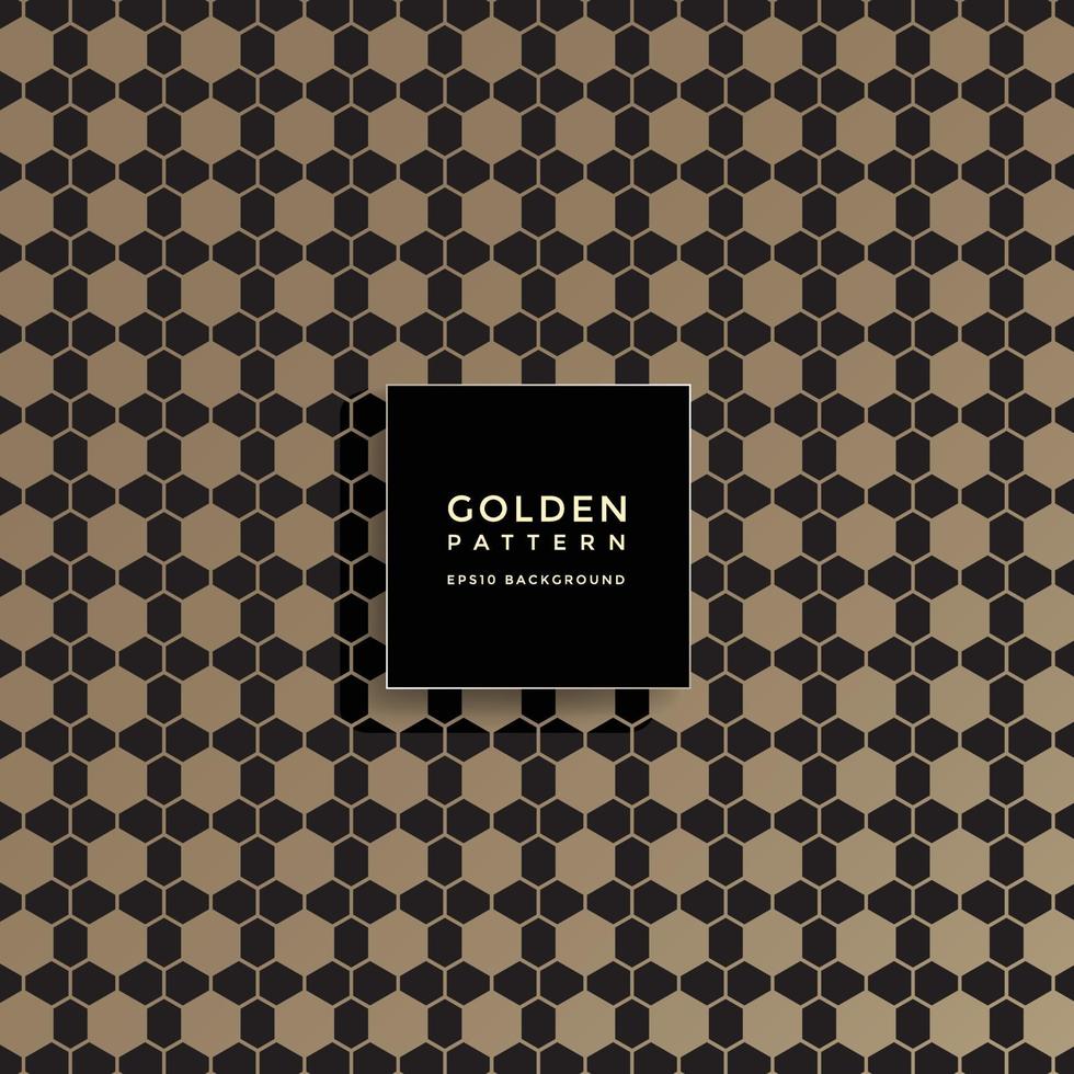 Luxury golden geometric pattern, abstract pattern background vector