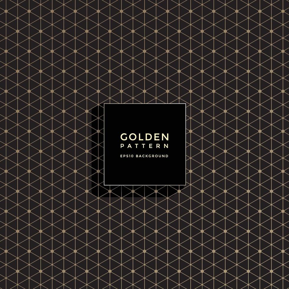 Luxury golden geometric pattern, abstract pattern background vector