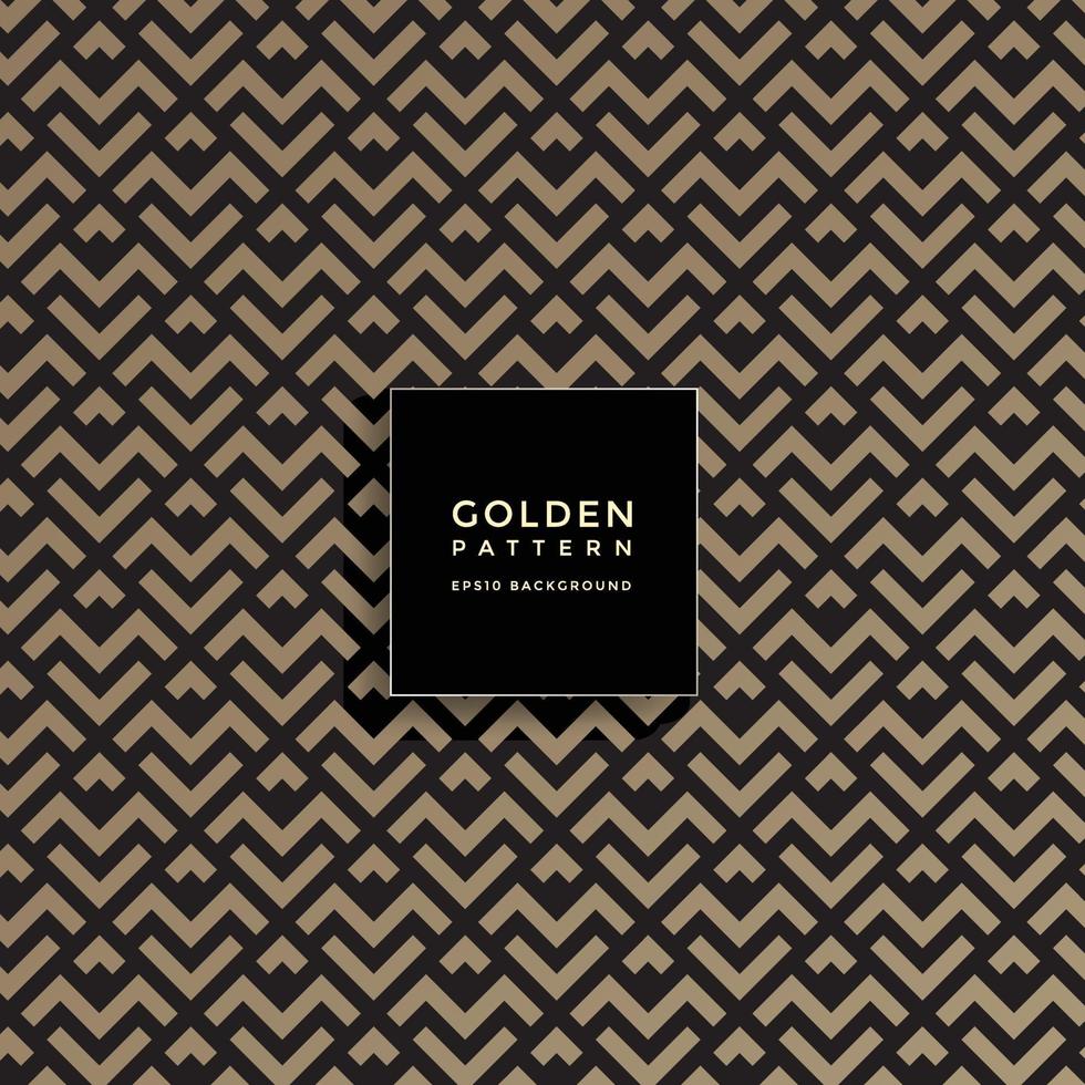 Luxury golden geometric pattern, abstract pattern background vector