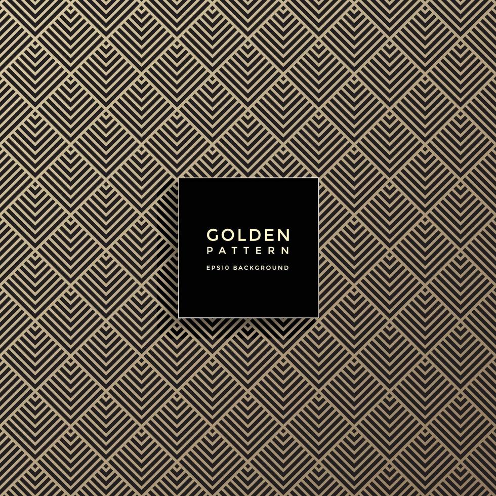 Luxury golden geometric pattern, abstract pattern background vector
