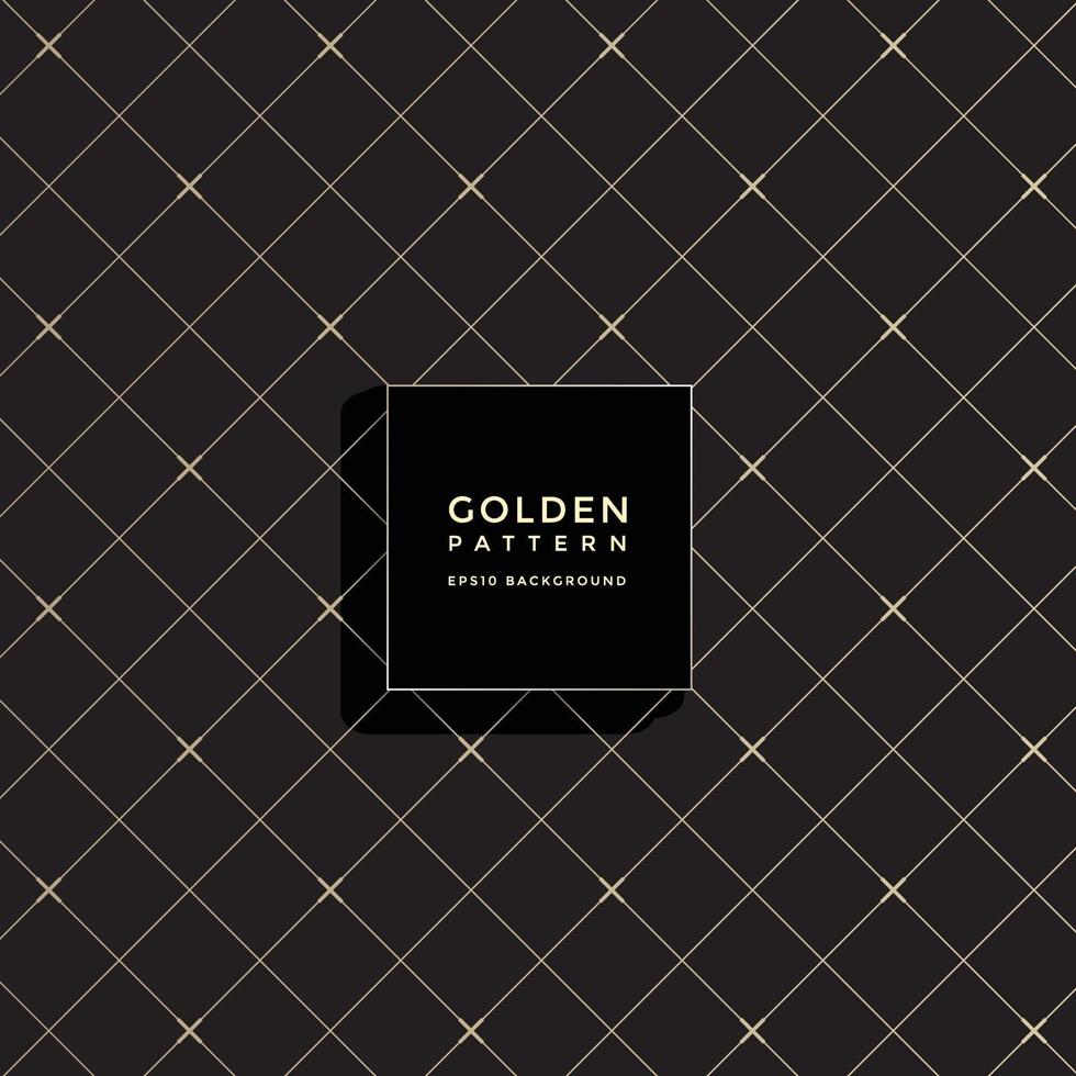Luxury golden geometric pattern, abstract pattern background vector