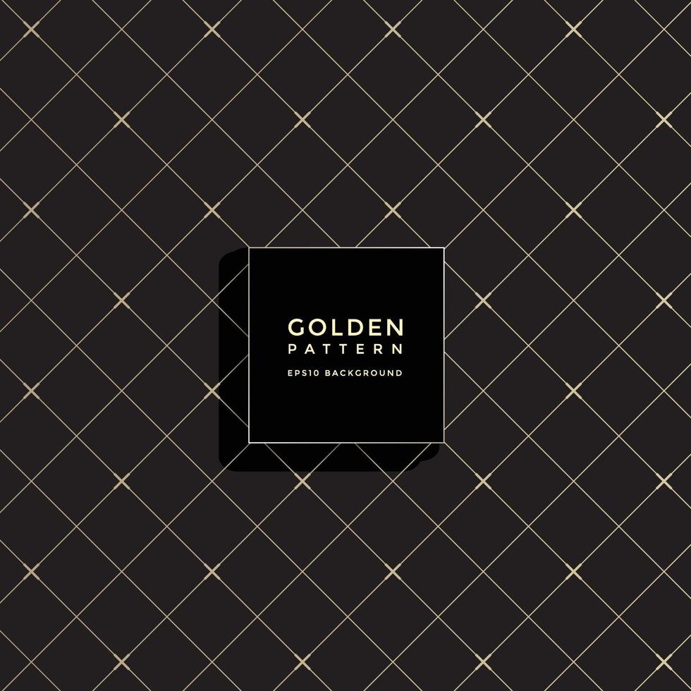 Luxury golden geometric pattern, abstract pattern background vector