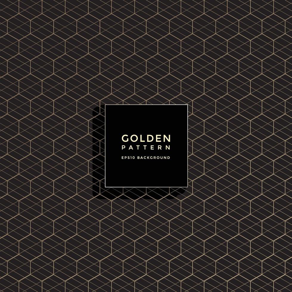 Luxury golden geometric pattern, abstract pattern background vector
