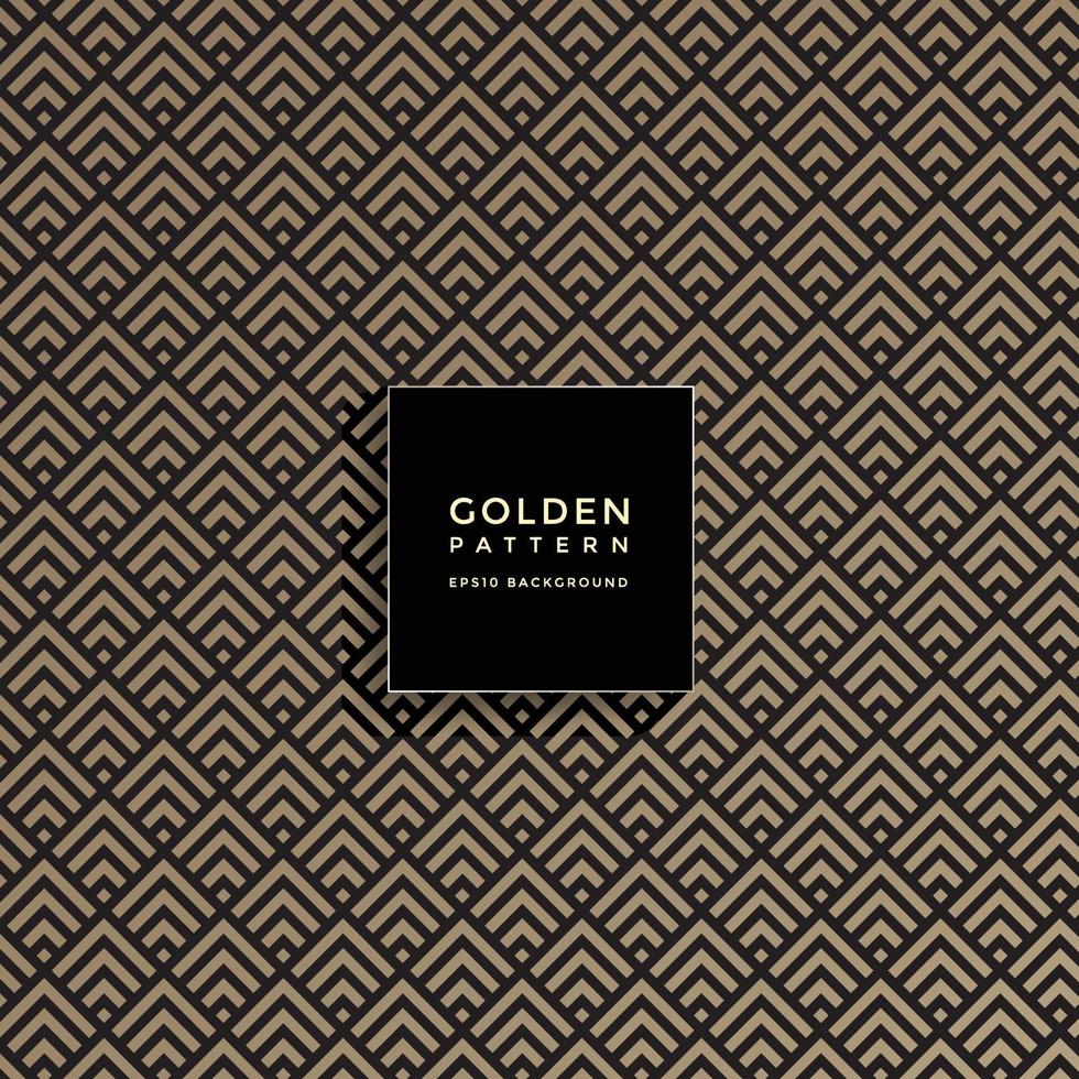 Luxury golden geometric pattern, abstract pattern background vector