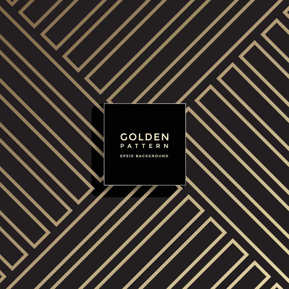 Luxury golden geometric pattern, abstract pattern background vector