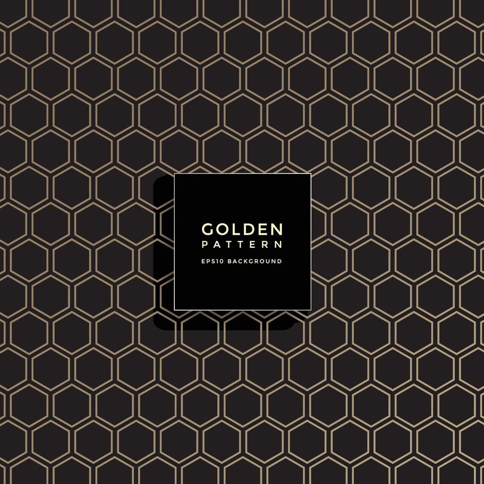 Luxury golden geometric pattern, abstract pattern background vector