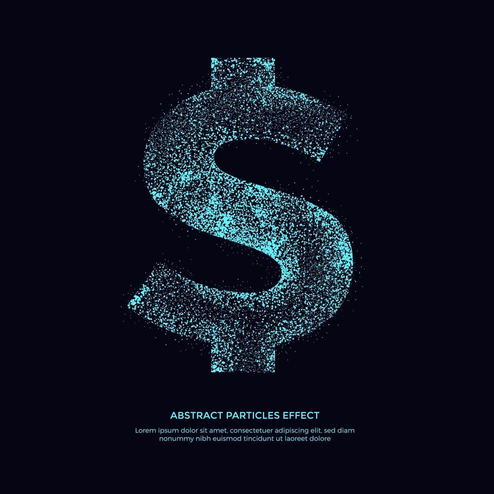 abstarct particles effect, glitter pattern object vector