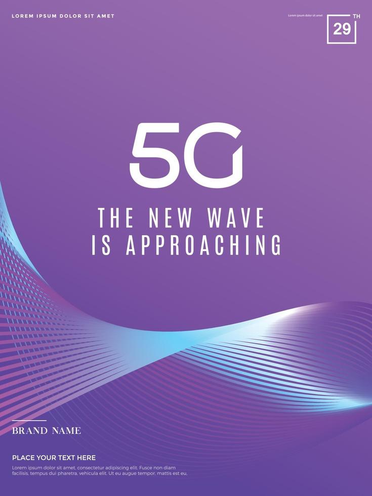 Abstract 5G background, 5G Network technology vector