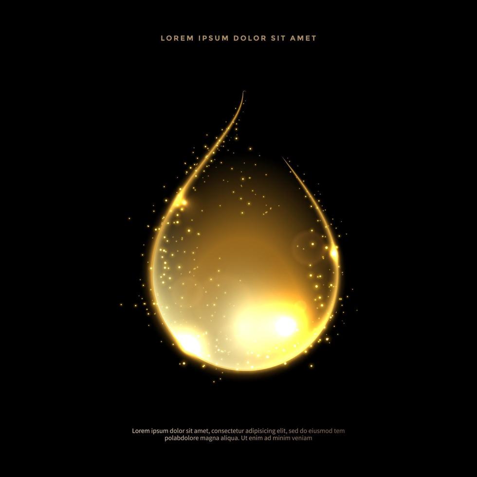 Golden glitter abstract background vector