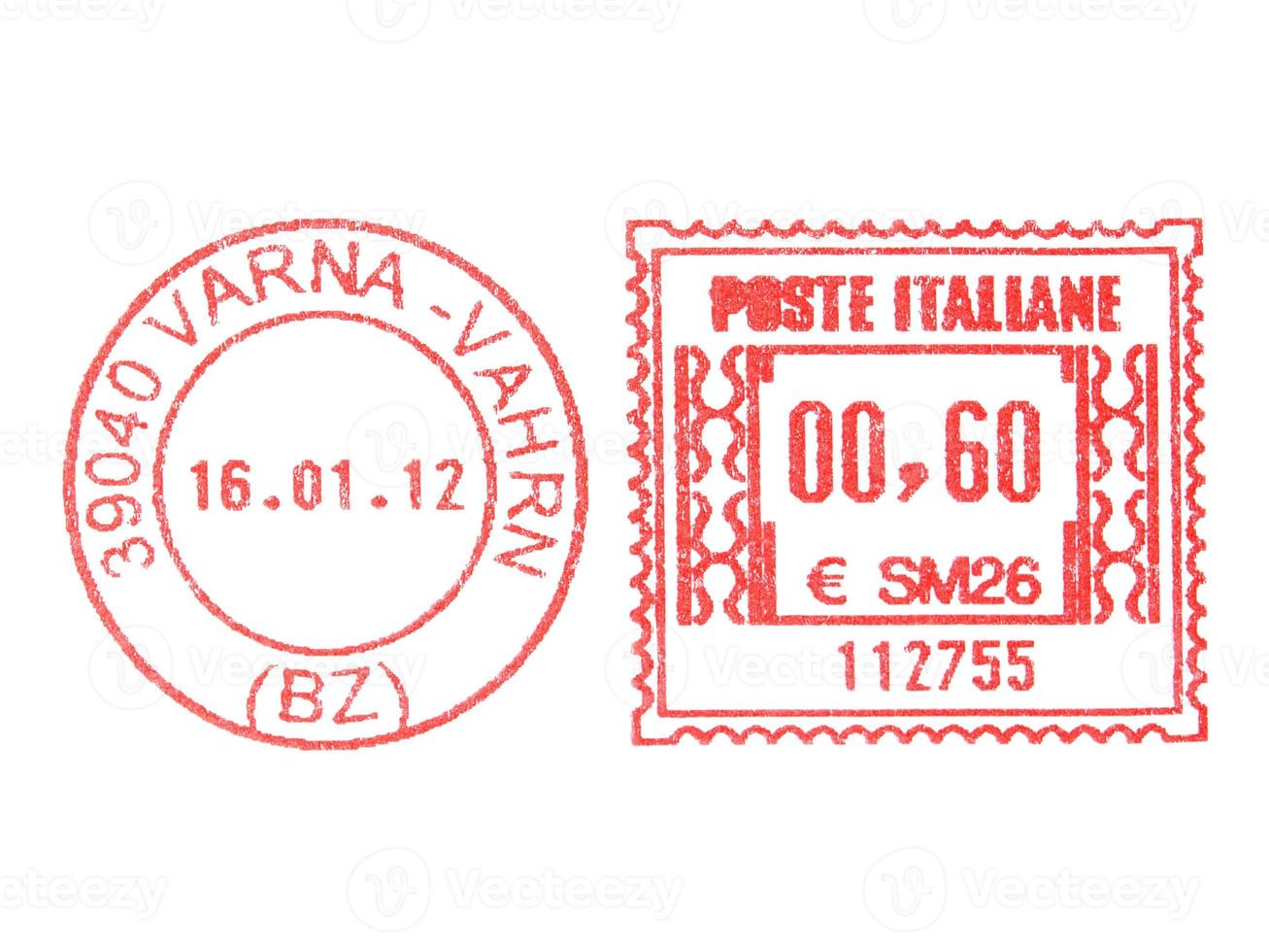 Postage meter stamp photo