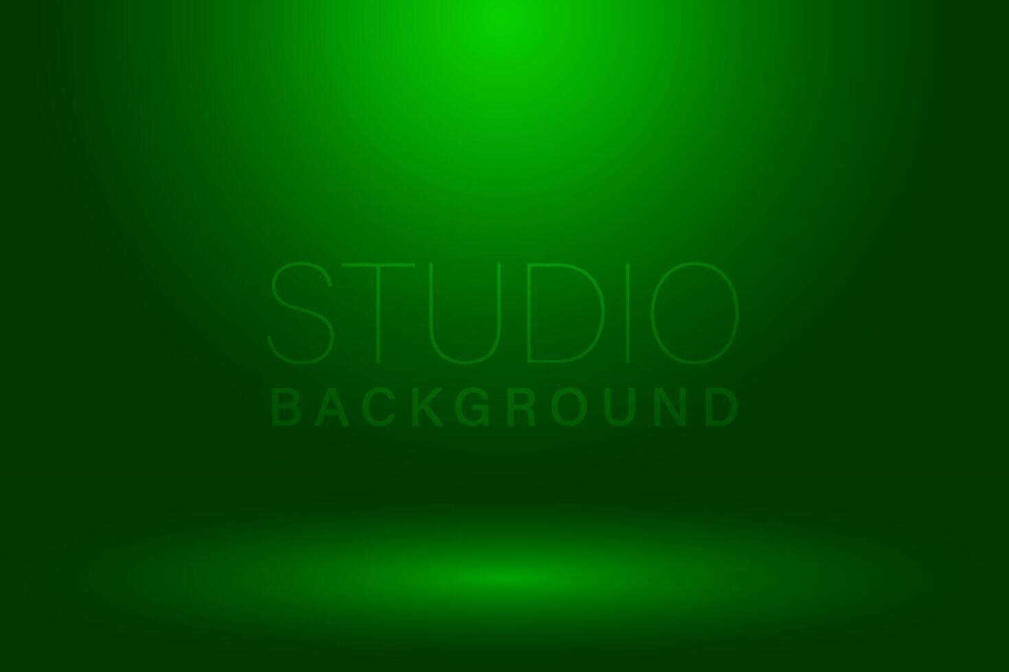 studio background, green abstract studio room background concept vector