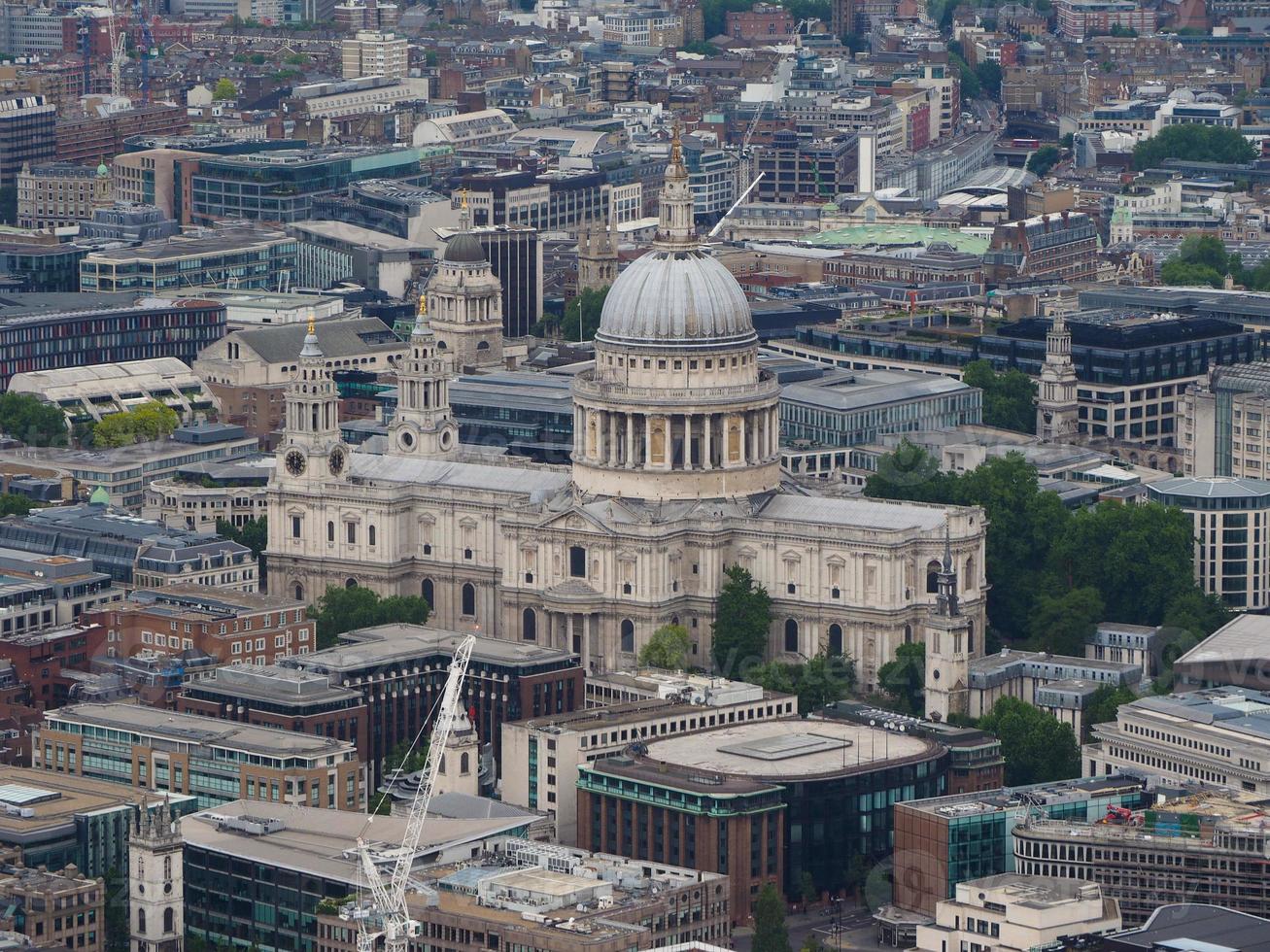 Aerial view of London photo