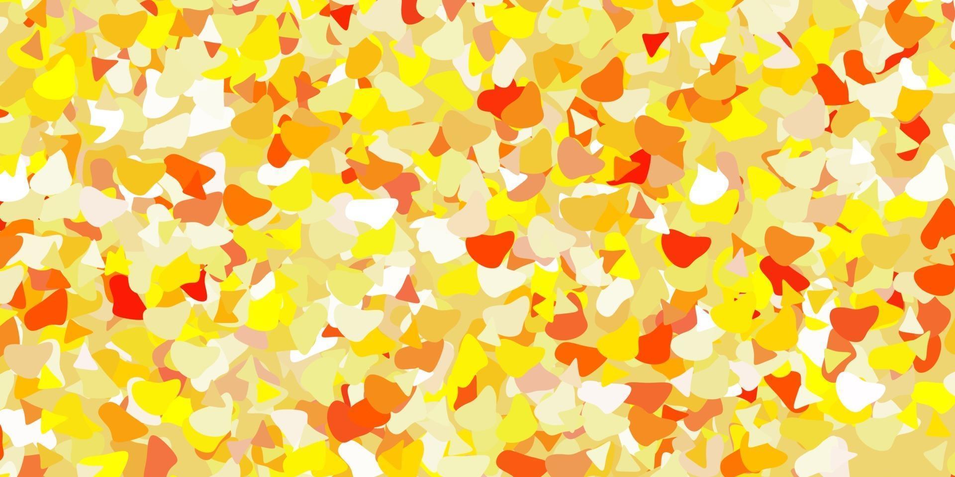 Light yellow vector background with random forms.