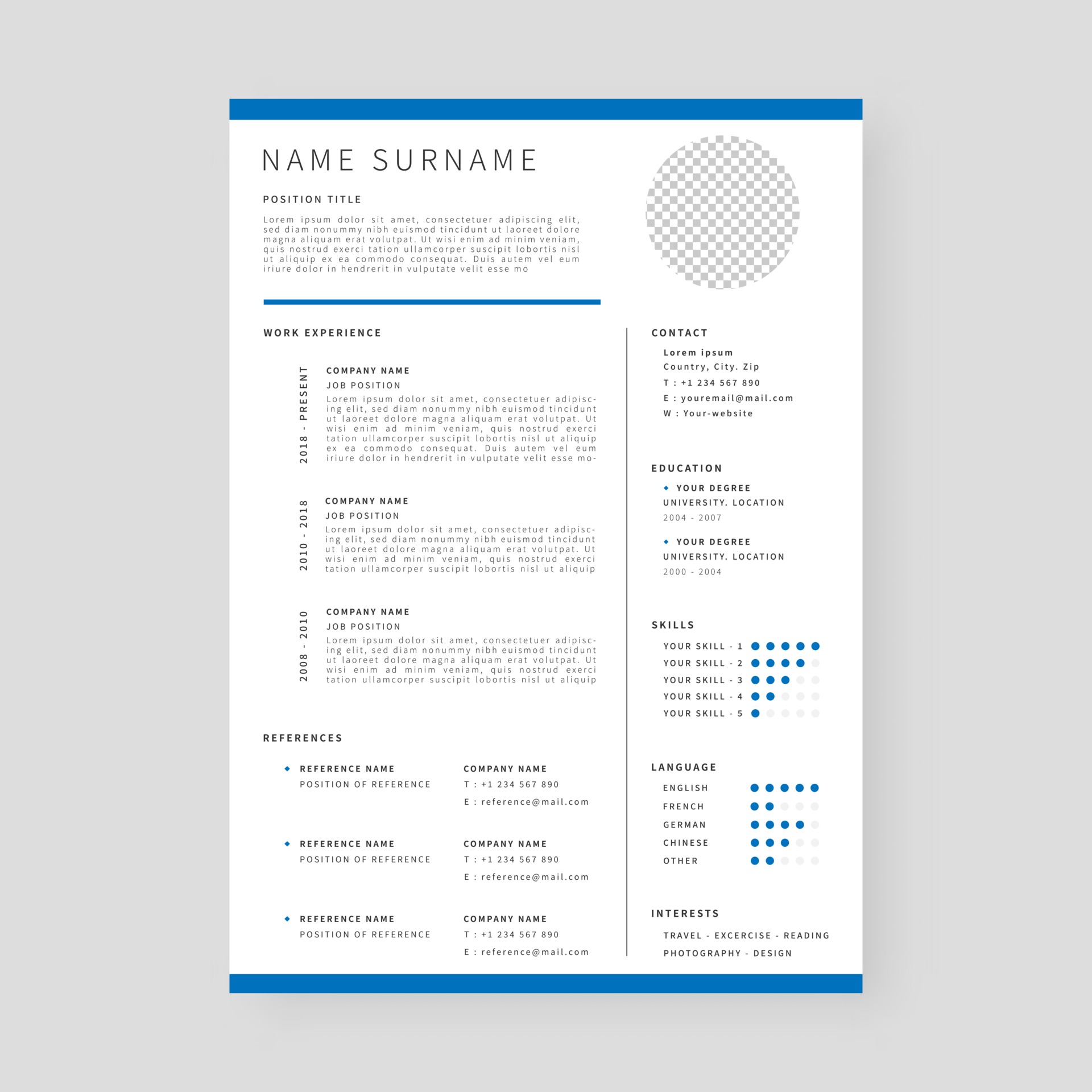 Resume template Professional resume template design 3164350 Vector Resume template Professional resume template design 3164350 Vector