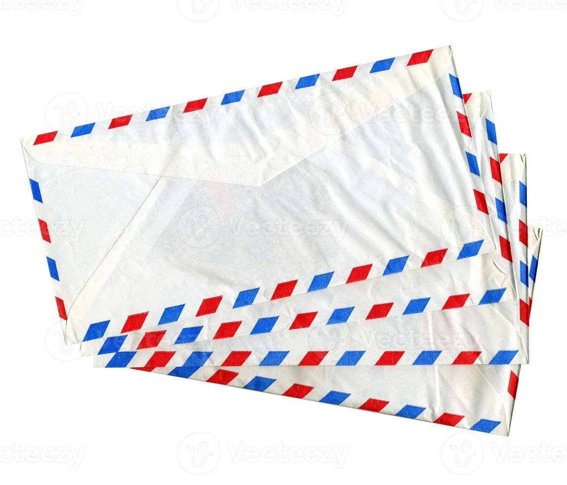 Airmail letter envelope isolated photo