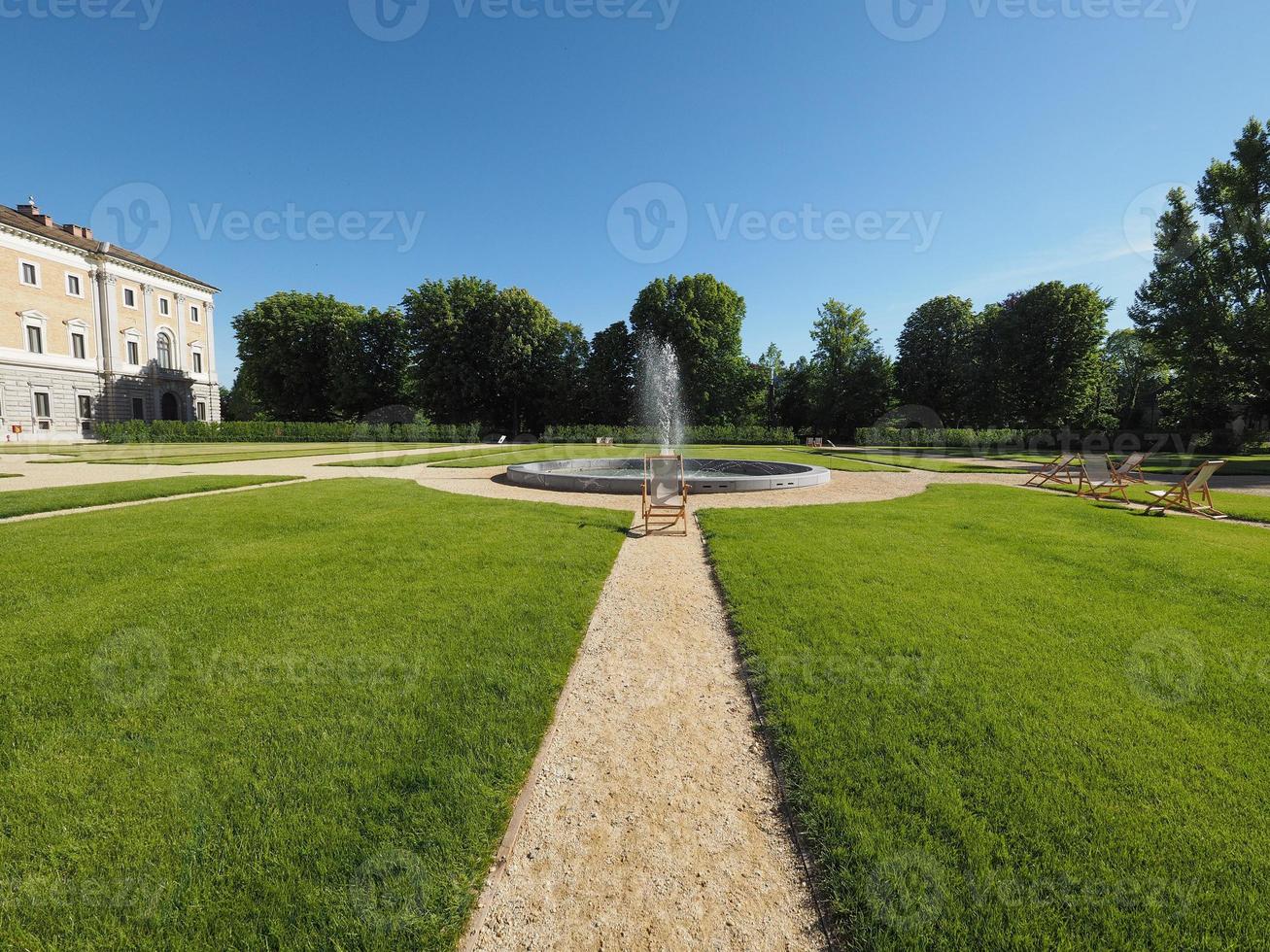 Royal garden in Turin photo