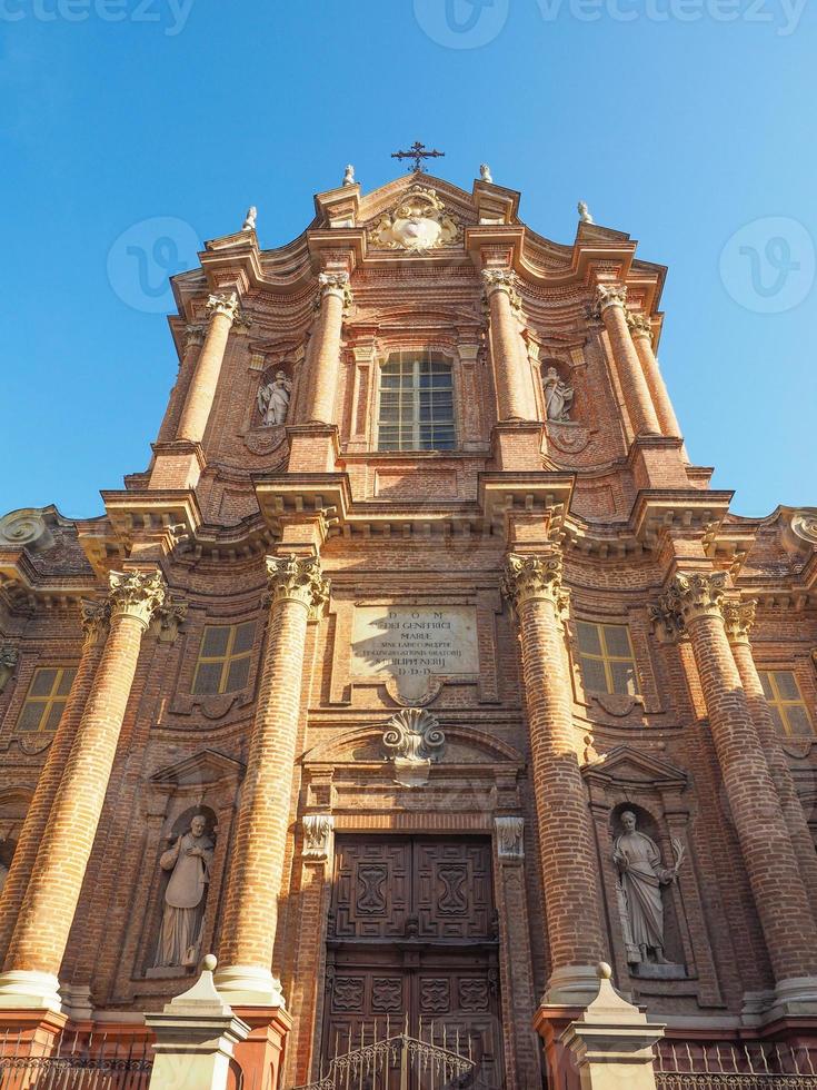 iglesia de san filippo neri en chieri foto