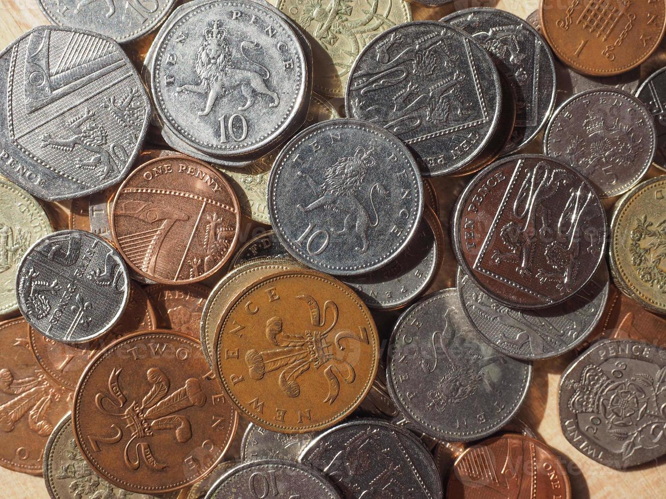 Pound coins, United Kingdom photo