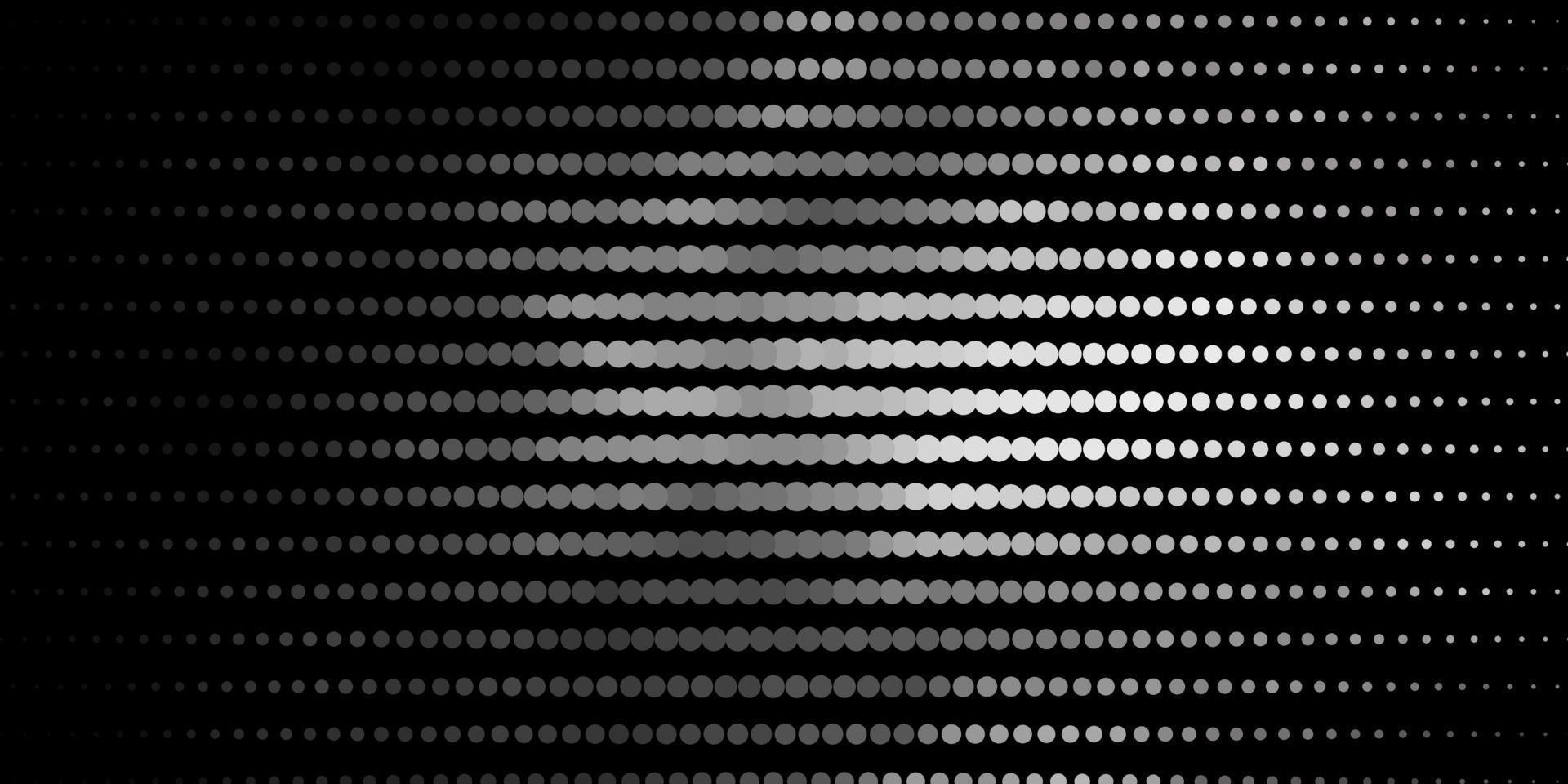 Dark Gray vector background with spots.