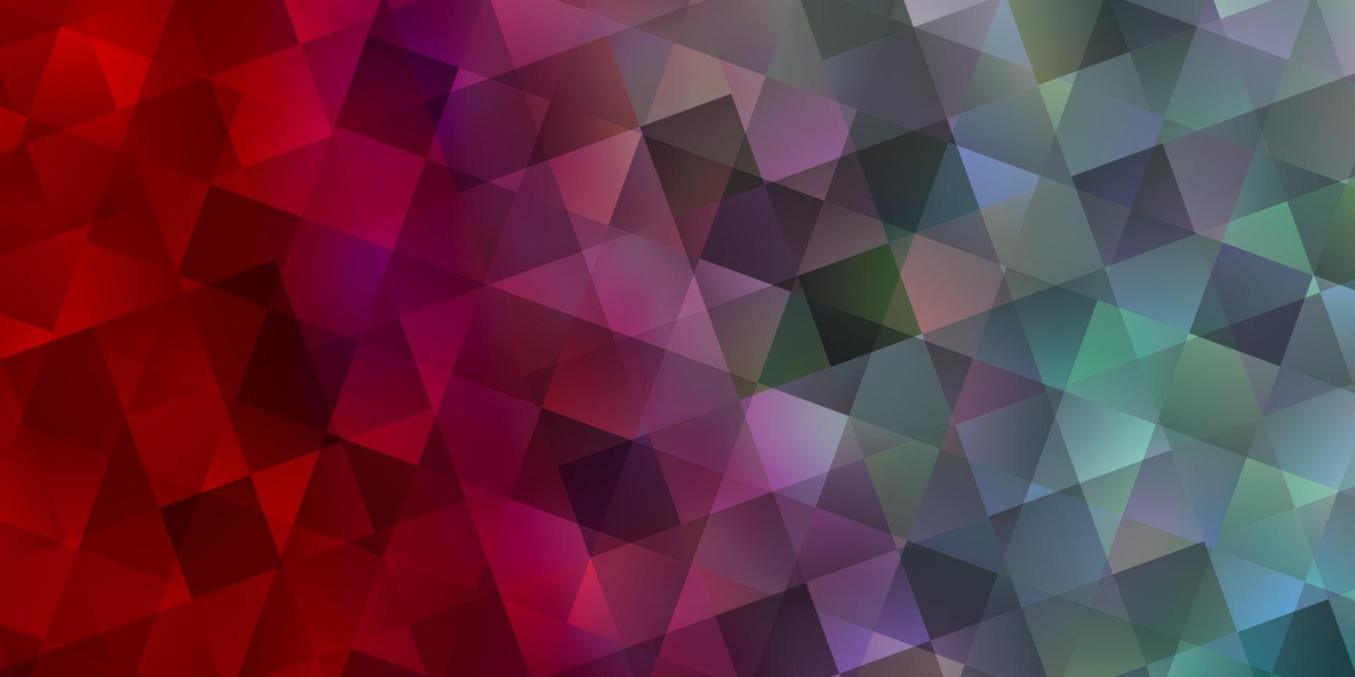 Light Blue, Red vector texture with poly style with cubes.