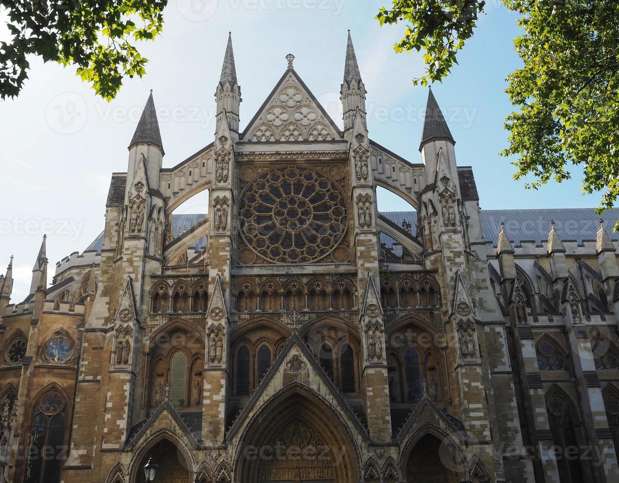 La iglesia de la abadía de Westminster en Londres foto
