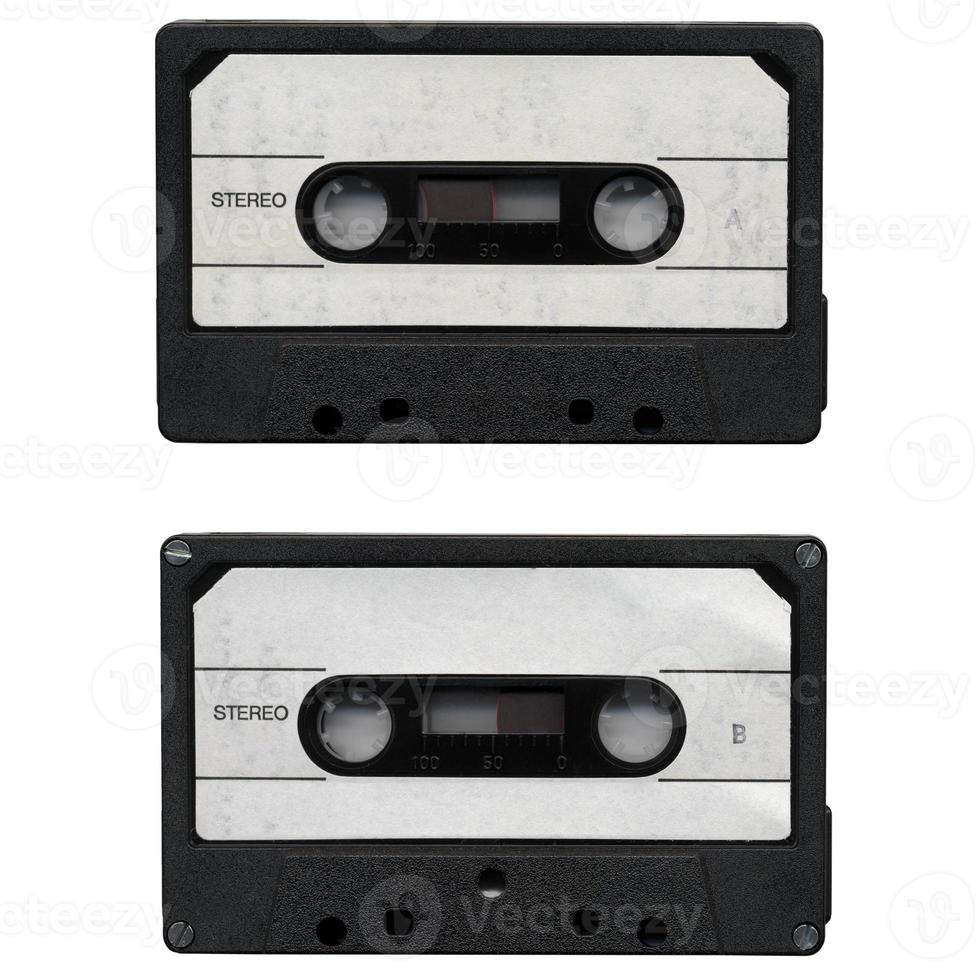 Tape cassette isolated photo