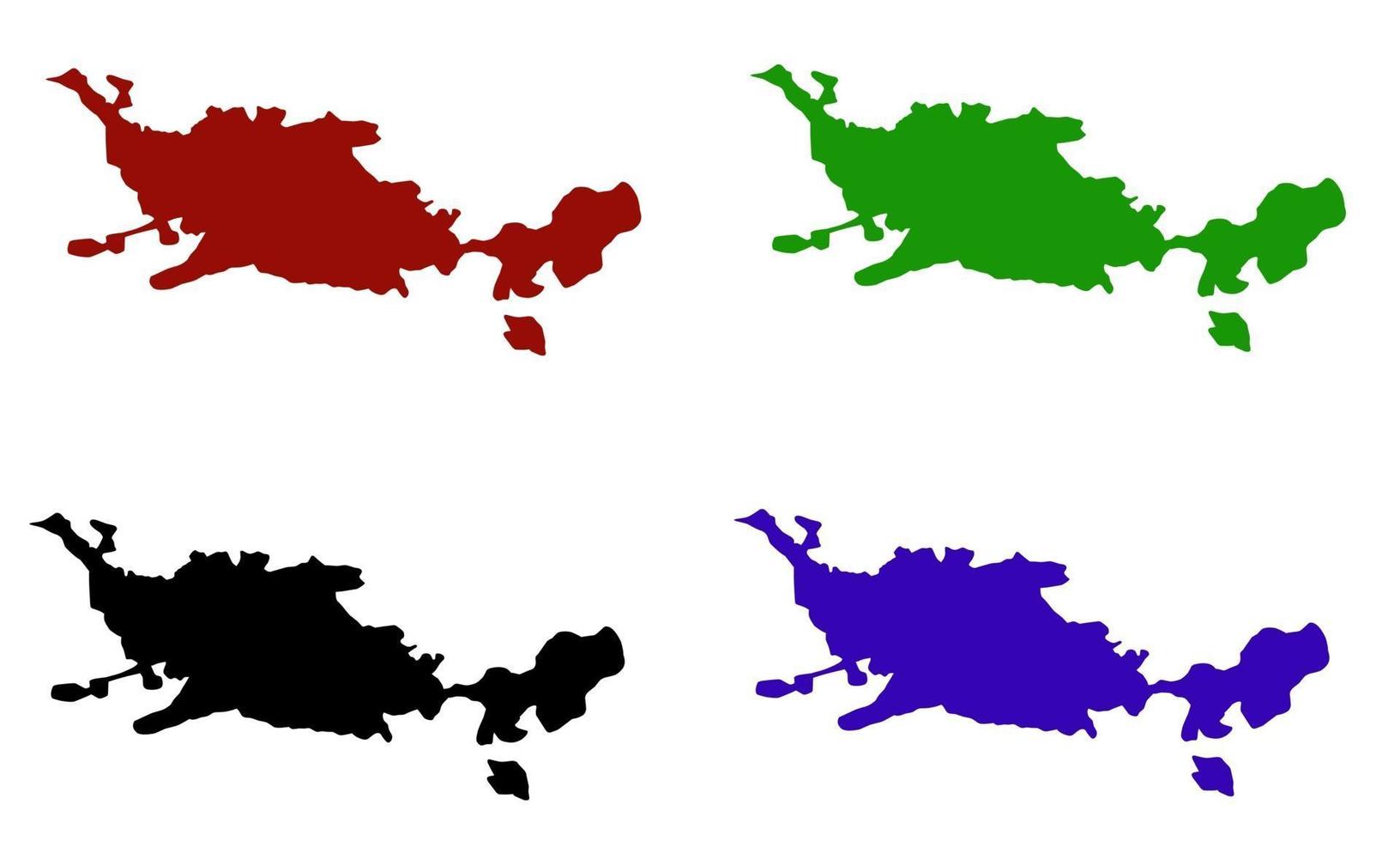 Mapa de silueta de la ciudad de Eskisehir en Turquía vector