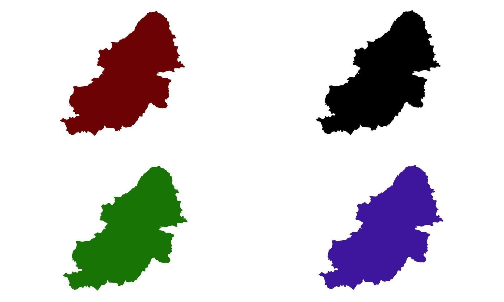 silueta de mapa de la ciudad de birmingham en inglaterra vector