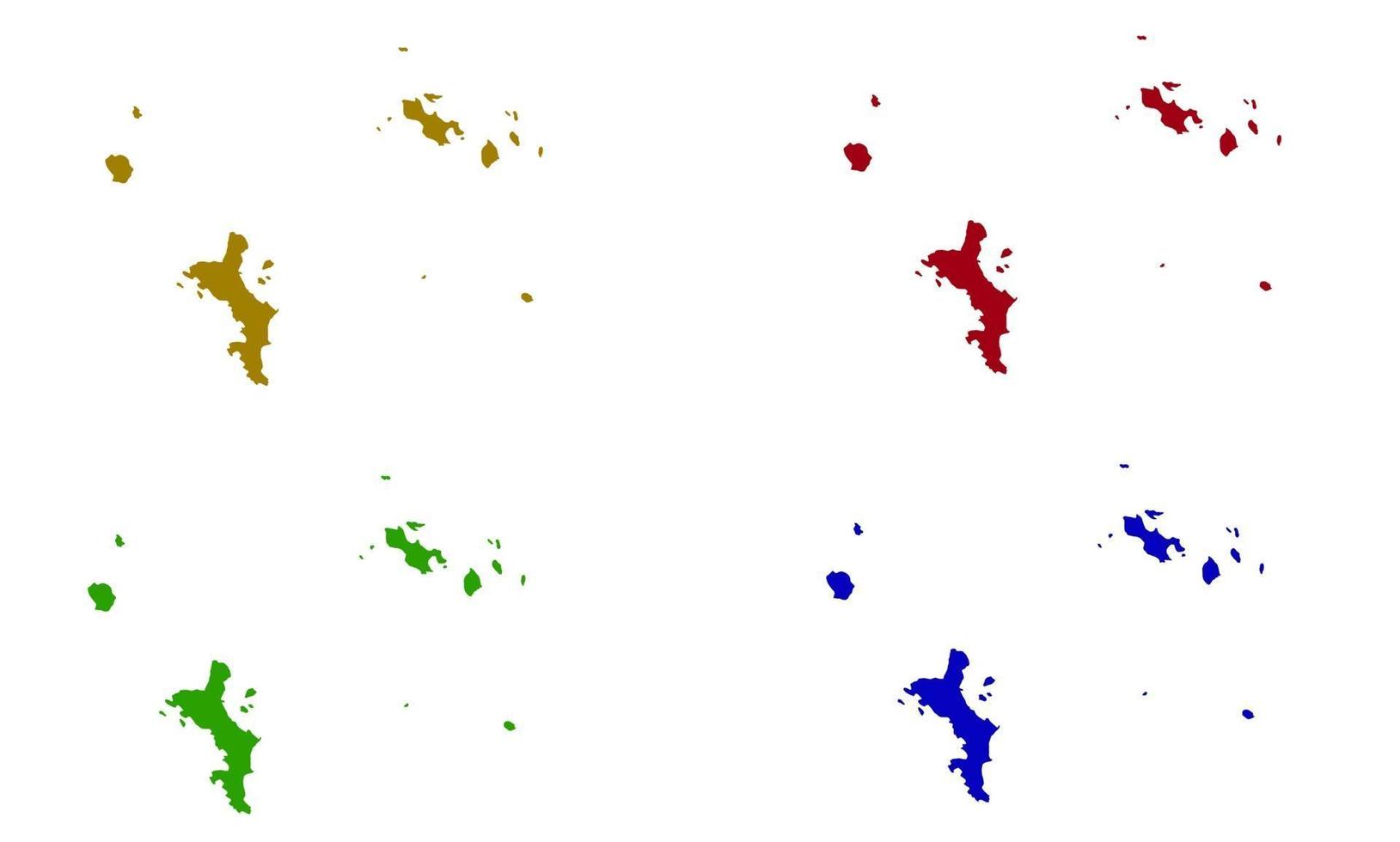 silueta, mapa, de, seychelles, en, áfrica vector