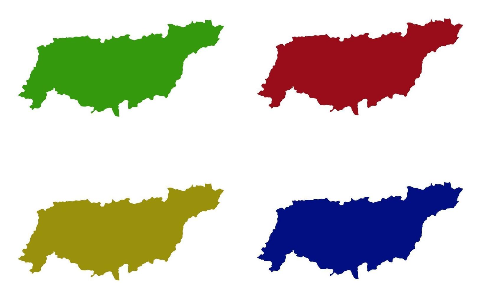 Vihiga County city map silhouette in Kenya vector