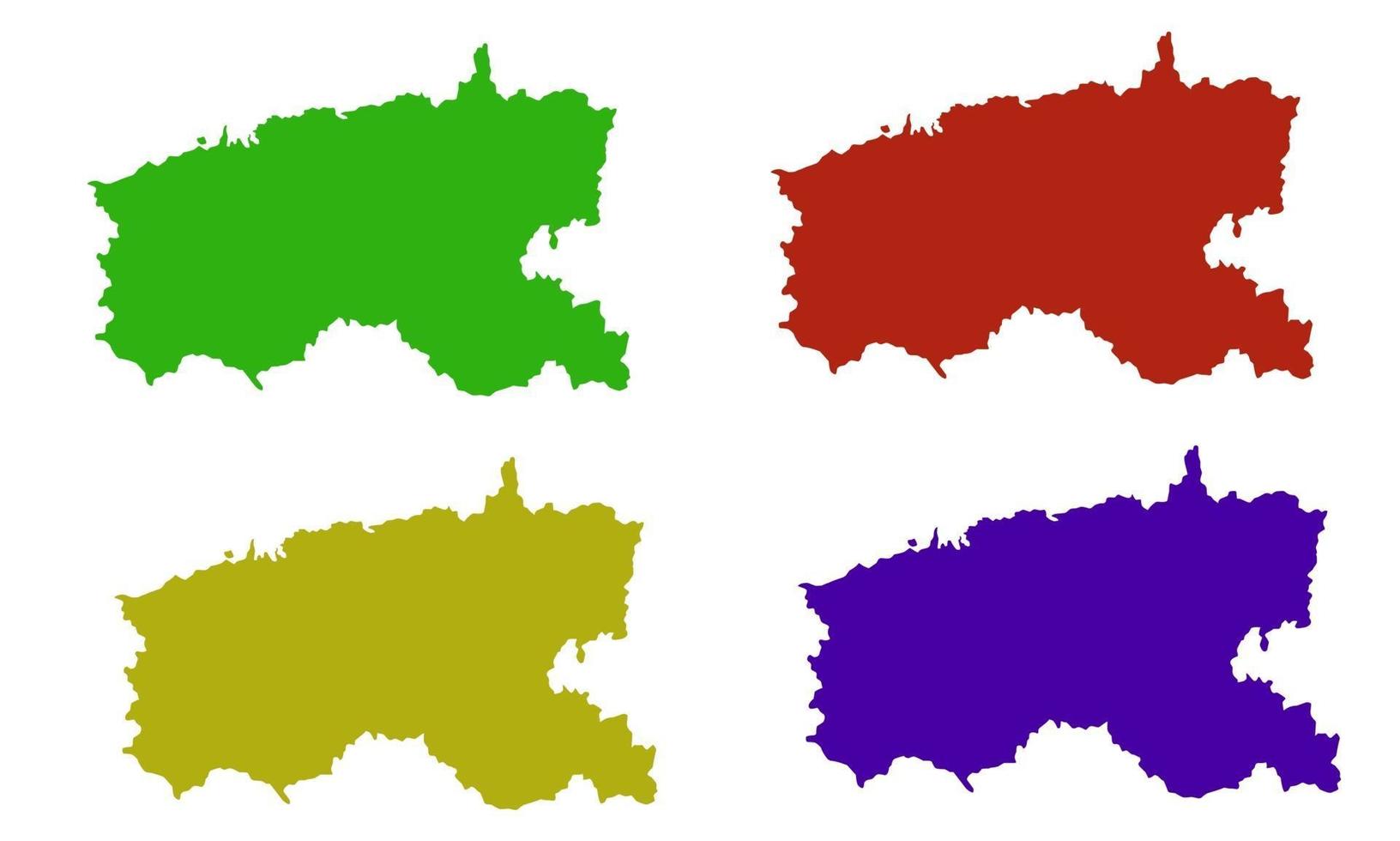 Silueta de mapa del condado de Limerick en Irlanda vector