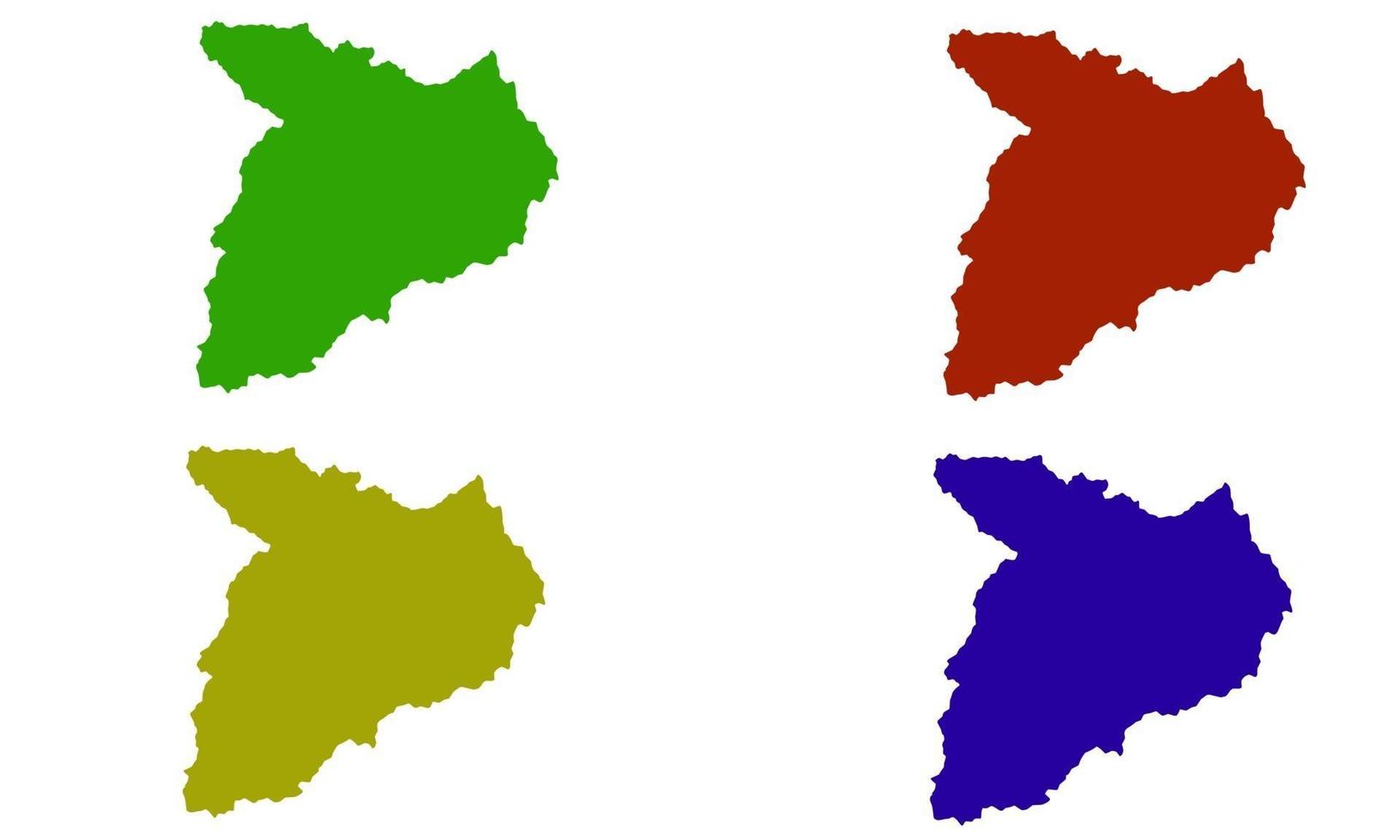 Mapa de silueta de la ciudad de Baglan en Afganistán vector