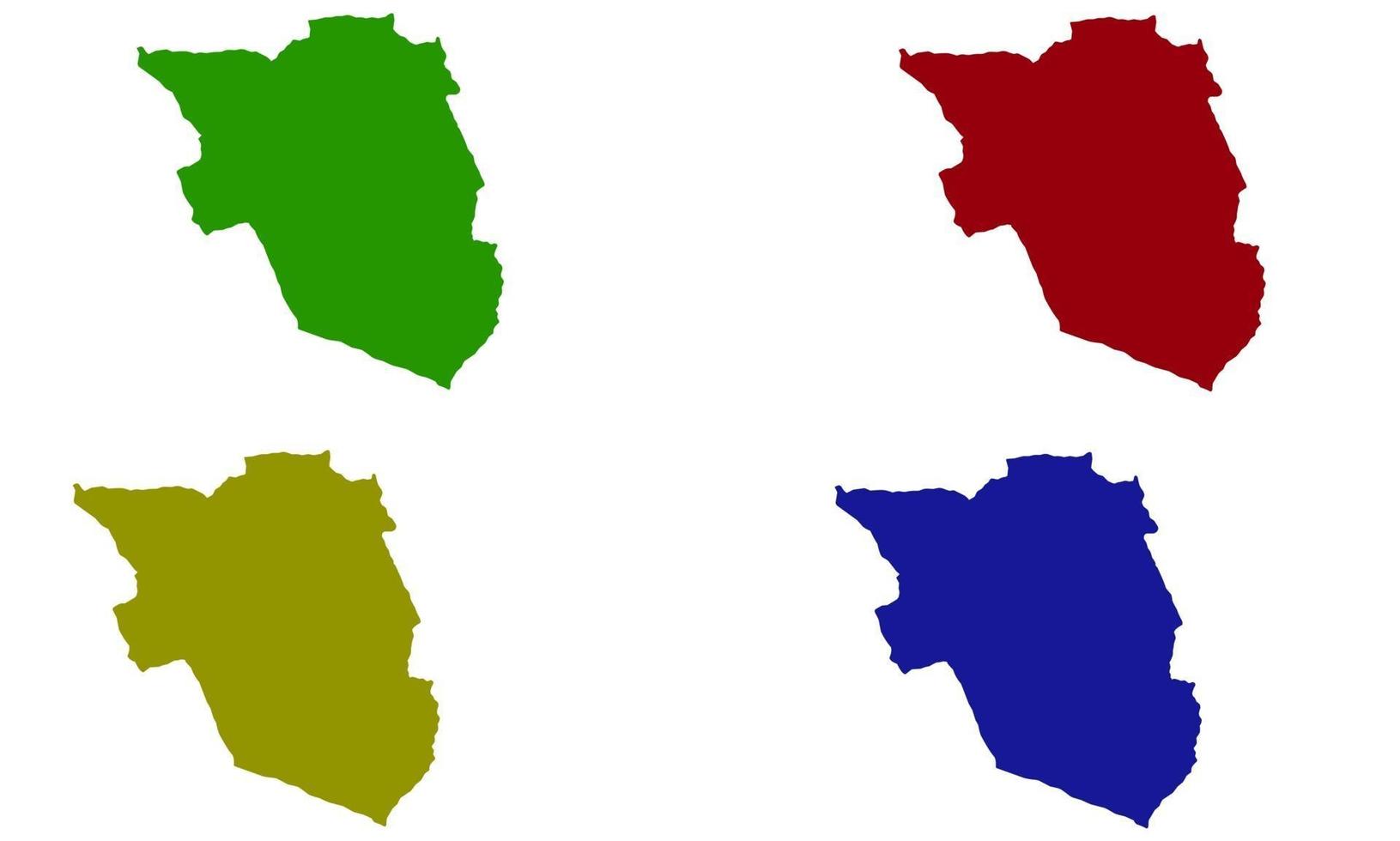 silhouette map of the city of Naivasha in kenya vector