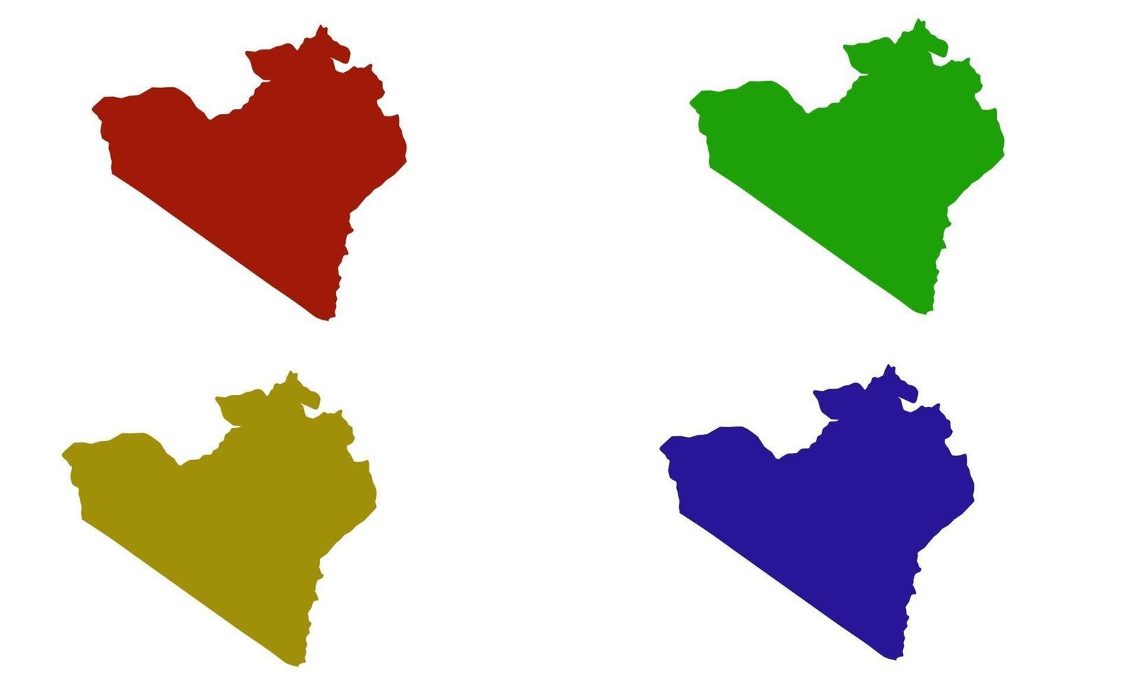 map silhouette of Narok city in kenya vector