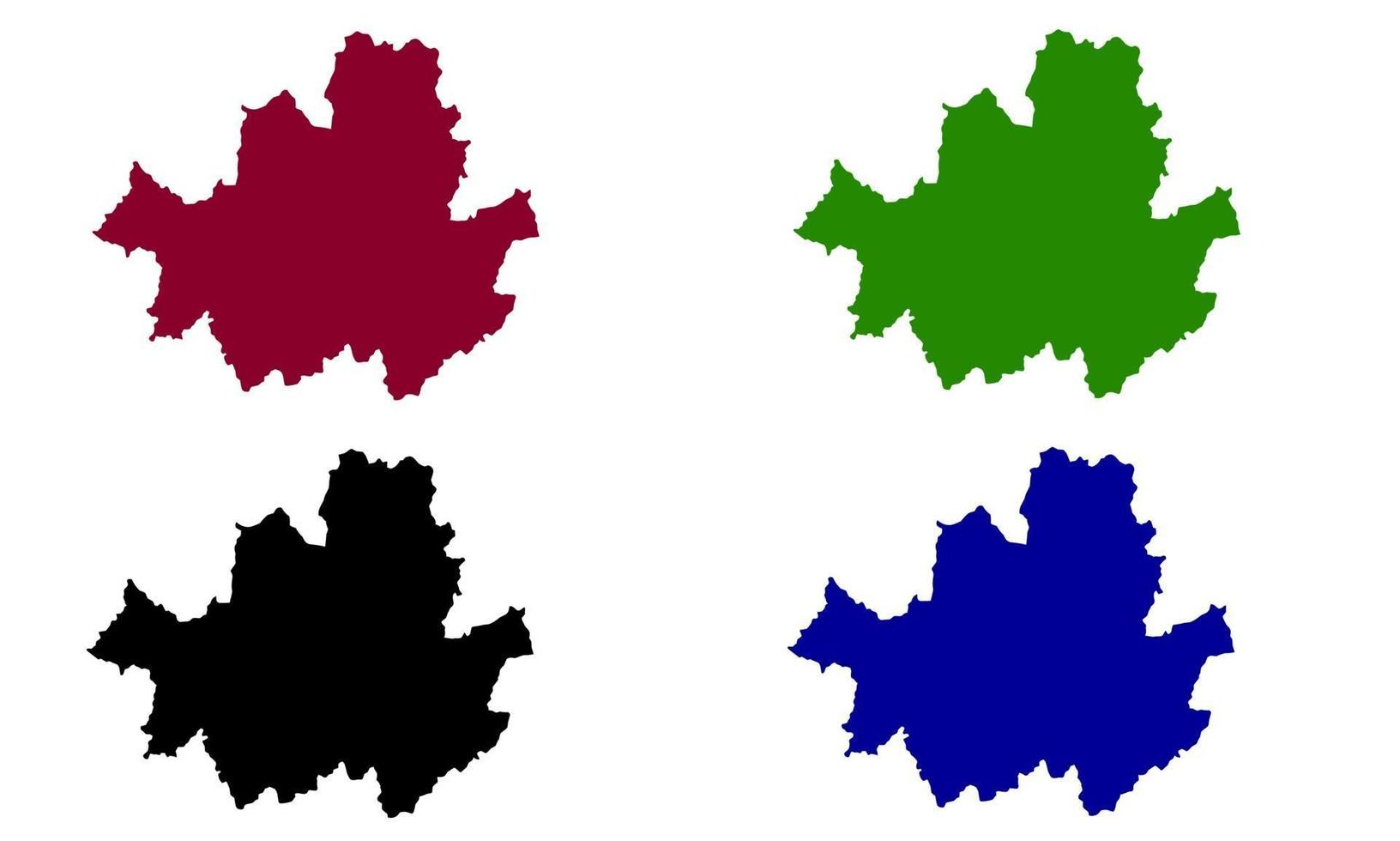Seoul city map silhouette in South Korea vector