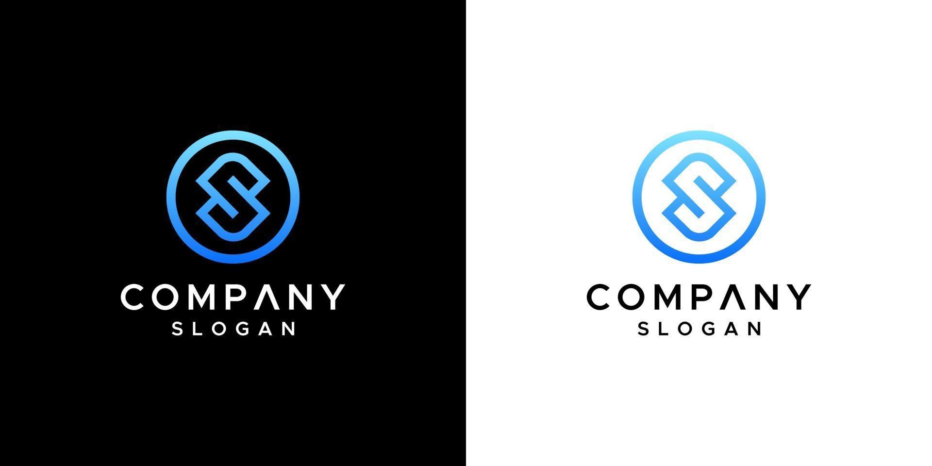 letter s logo design vector